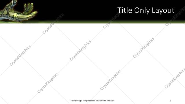Title Only presentation slide layout