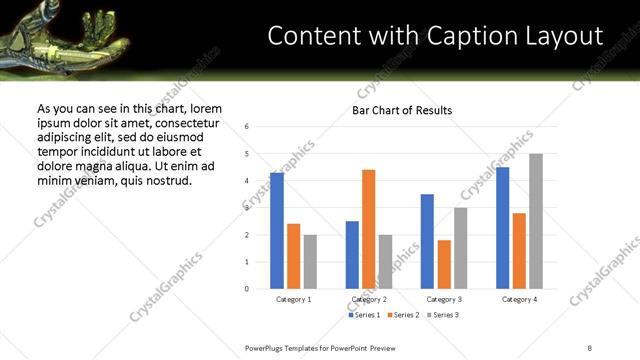 Content with Caption presentation slide layout