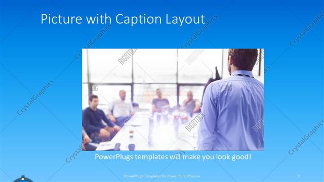 Picture with Caption presentation slide layout