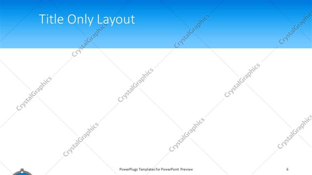 Title Only presentation slide layout