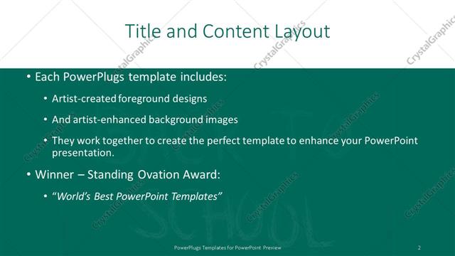 Title and Content presentation slide layout