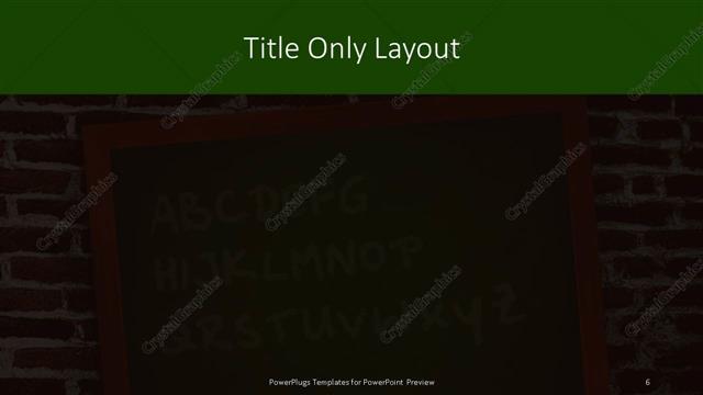 Title Only presentation slide layout