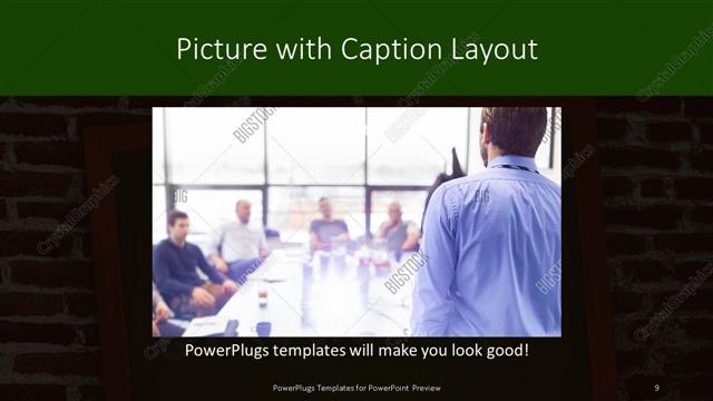 Picture with Caption presentation slide layout