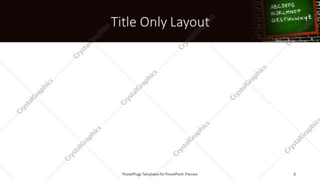 Title Only presentation slide layout