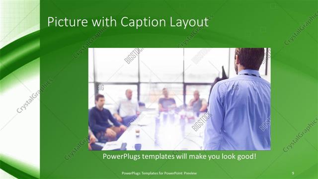 Picture with Caption presentation slide layout