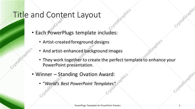 Title and Content presentation slide layout