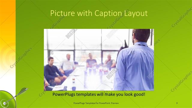 Picture with Caption presentation slide layout
