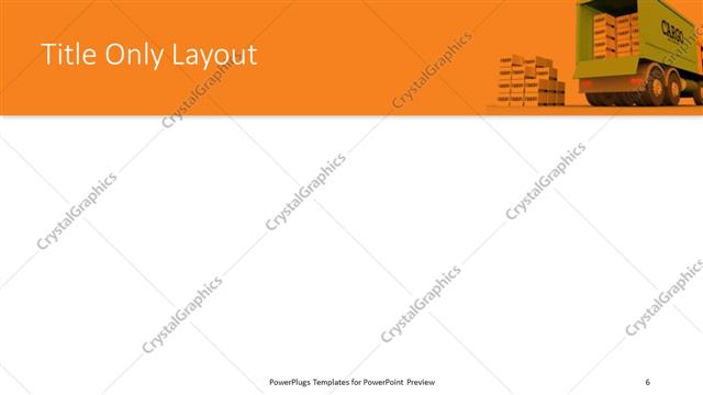 Title Only presentation slide layout