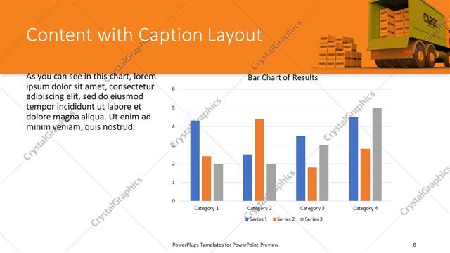 Content with Caption presentation slide layout