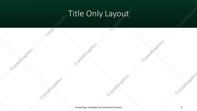 Title Only presentation slide layout