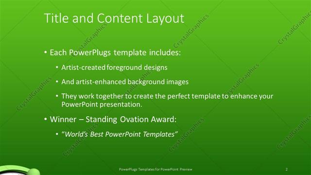 Title and Content presentation slide layout