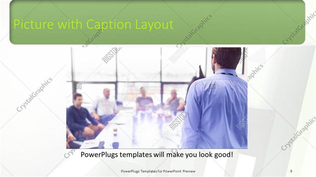 Picture with Caption presentation slide layout