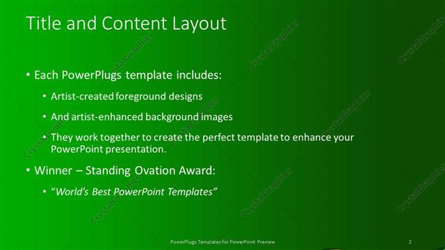 Title and Content presentation slide layout