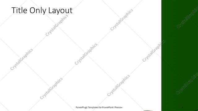 Title Only presentation slide layout