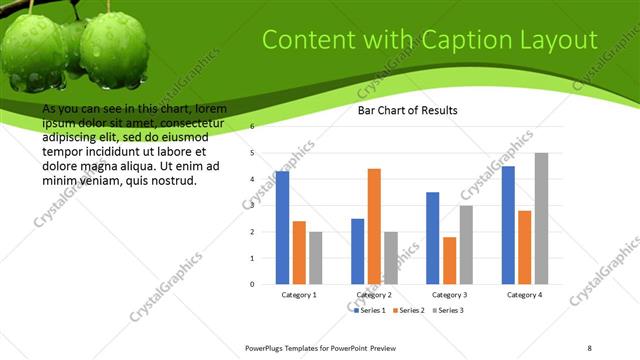 Content with Caption presentation slide layout