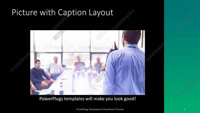 Picture with Caption presentation slide layout