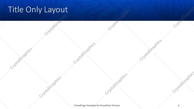 Title Only presentation slide layout