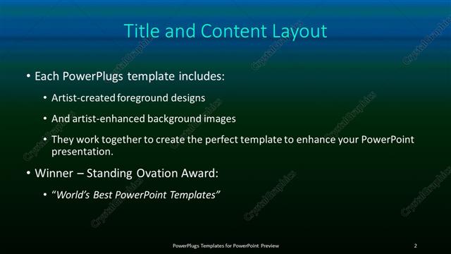 Title and Content presentation slide layout