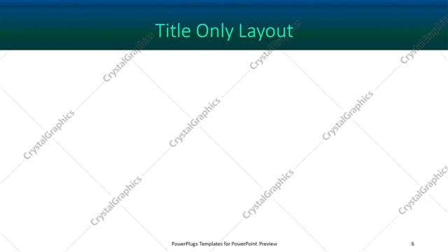 Title Only presentation slide layout