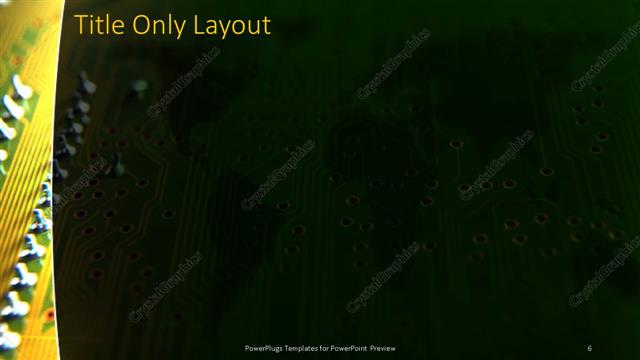 Title Only presentation slide layout