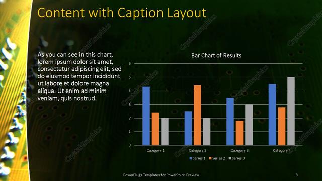Content with Caption presentation slide layout