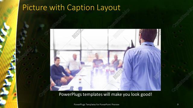 Picture with Caption presentation slide layout