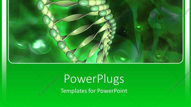  Presentation with genetics - Green DNA double helix, medical, genetics, research, medicine