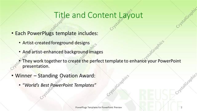 Title and Content presentation slide layout