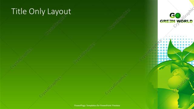 Title Only presentation slide layout