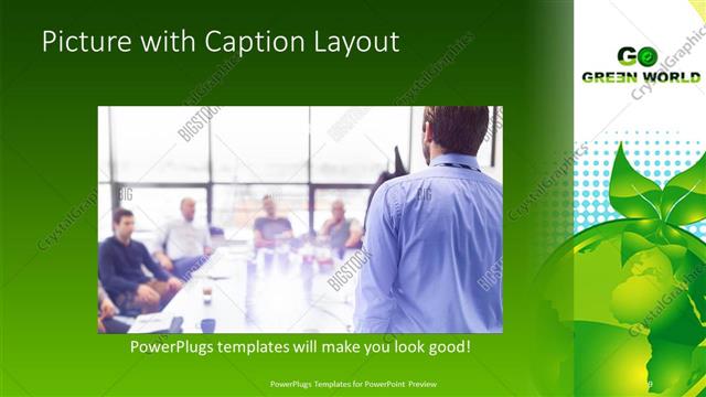 Picture with Caption presentation slide layout