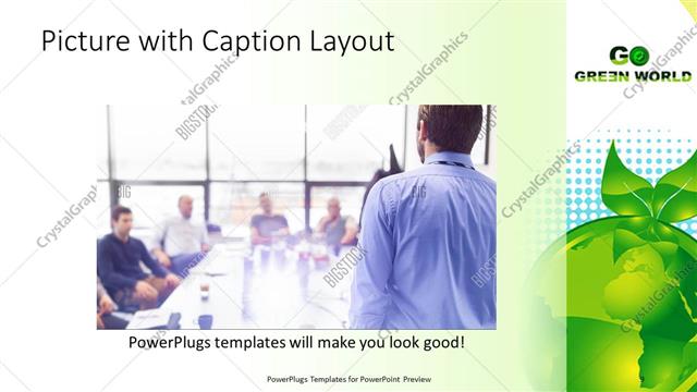 Picture with Caption presentation slide layout