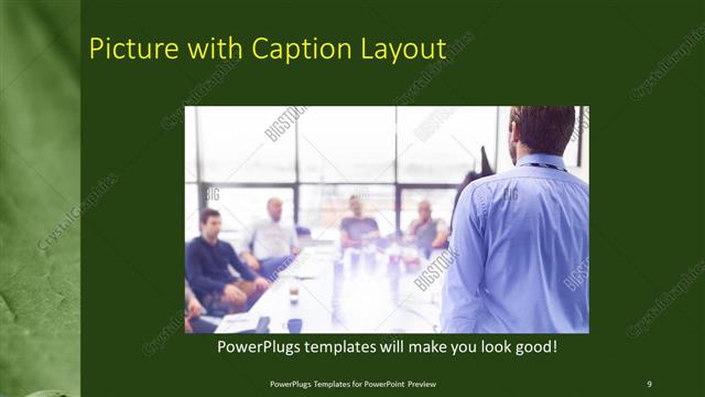Picture with Caption presentation slide layout