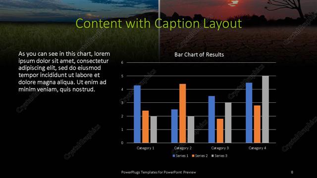 Content with Caption presentation slide layout