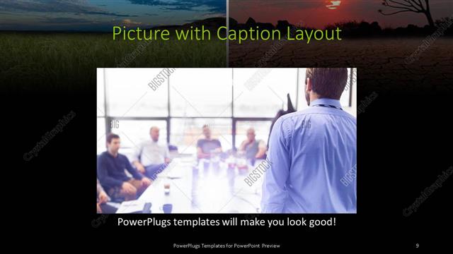 Picture with Caption presentation slide layout