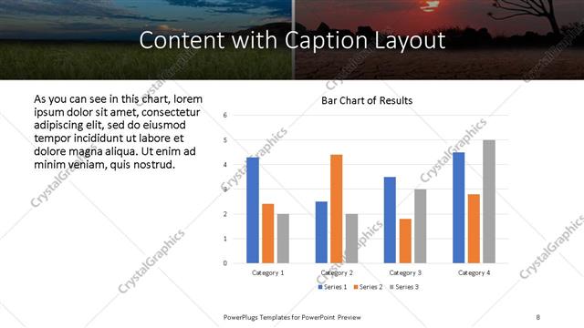 Content with Caption presentation slide layout