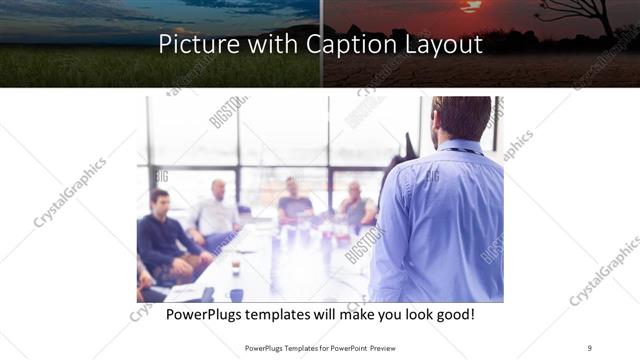 Picture with Caption presentation slide layout