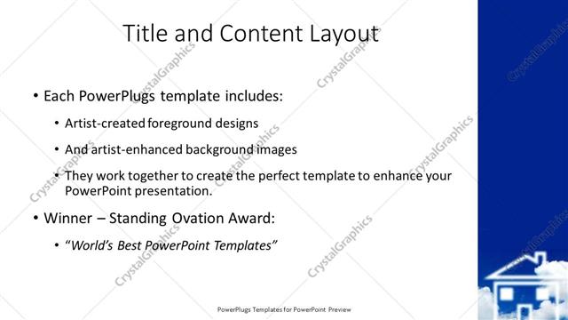 Title and Content presentation slide layout