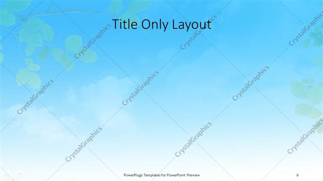 Title Only presentation slide layout