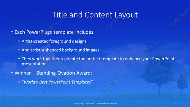Title and Content presentation slide layout