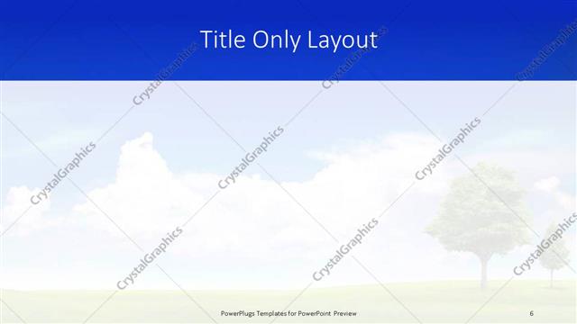 Title Only presentation slide layout