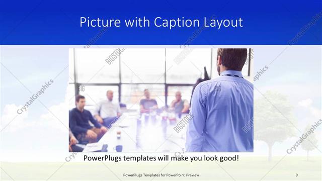 Picture with Caption presentation slide layout