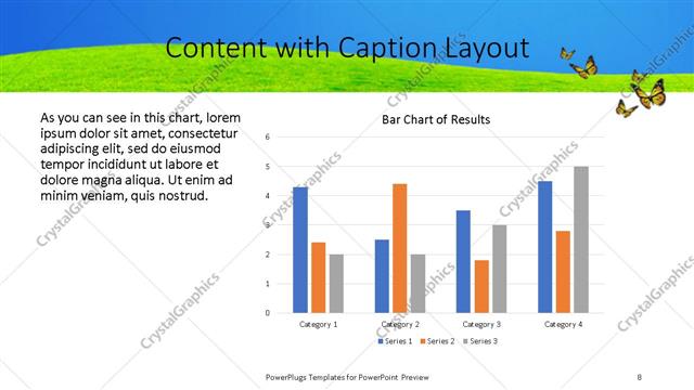 Content with Caption presentation slide layout