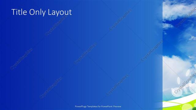 Title Only presentation slide layout