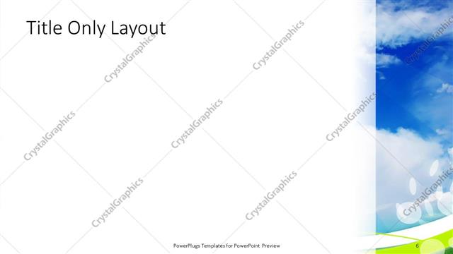 Title Only presentation slide layout