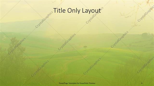 Title Only presentation slide layout