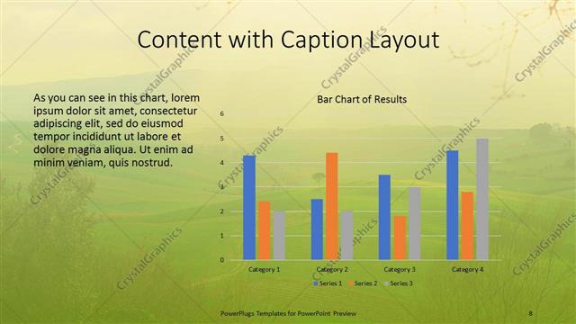 Content with Caption presentation slide layout
