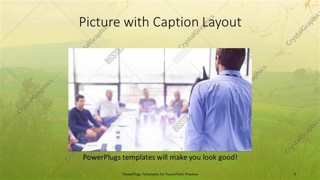Picture with Caption presentation slide layout