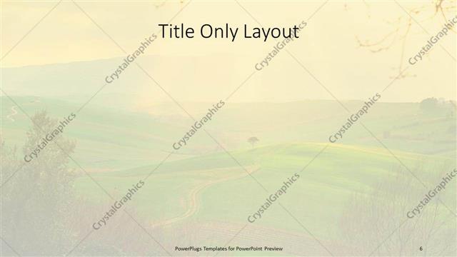 Title Only presentation slide layout