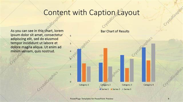 Content with Caption presentation slide layout