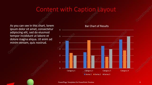 Content with Caption presentation slide layout